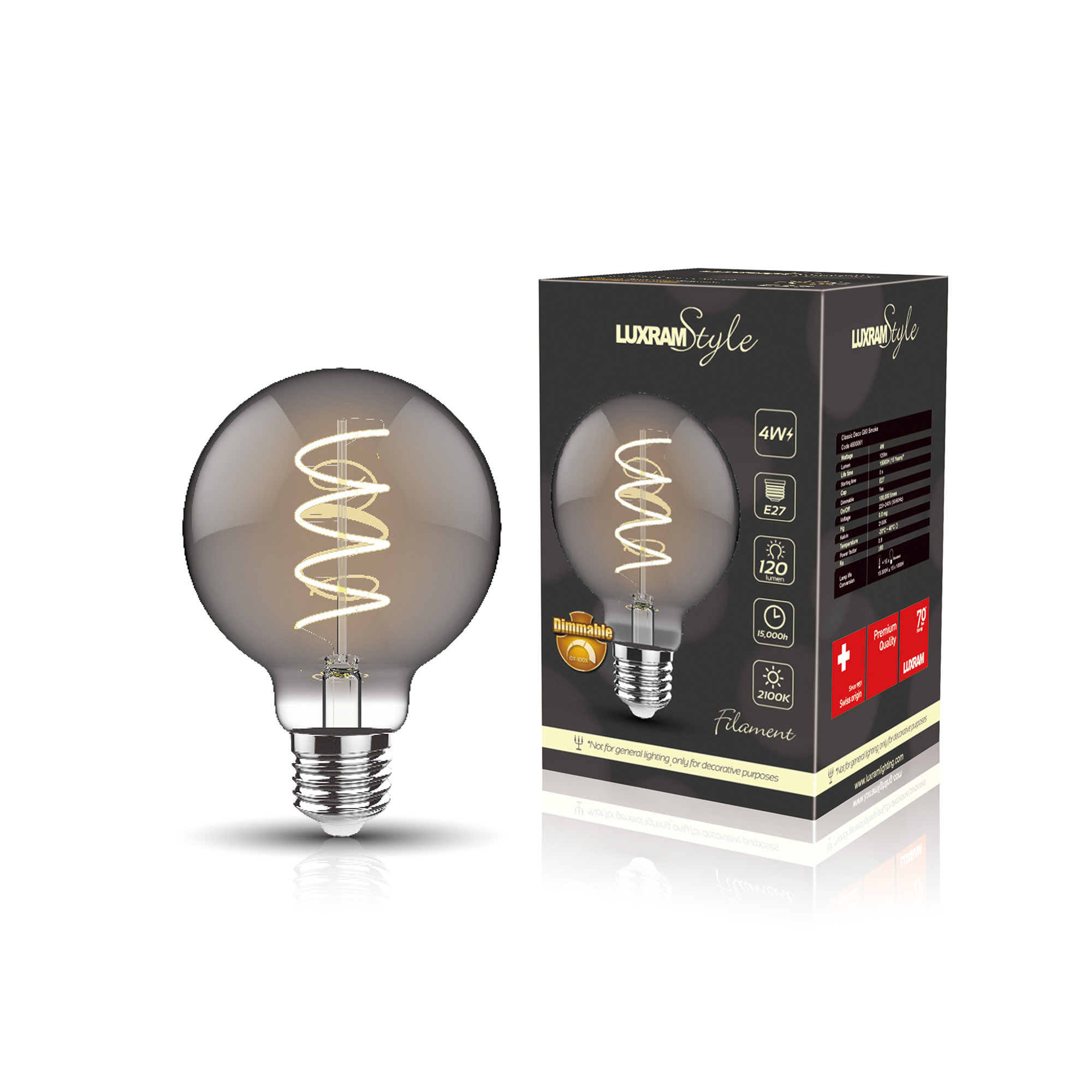 Classic Style LED Lamps Luxram Globes